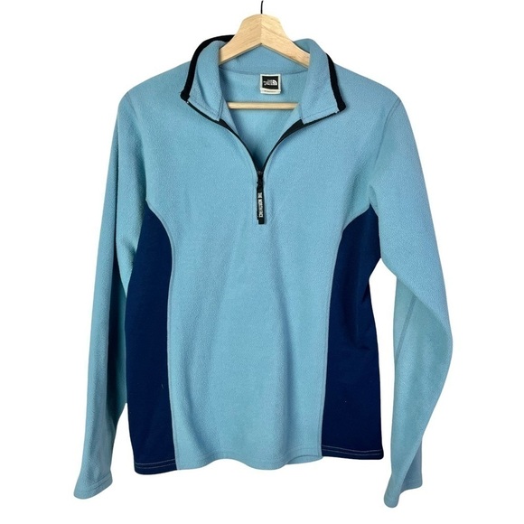The North Face Jackets & Blazers - The North Face Blue Fleece Polartec 1/4 Zip Pullover L